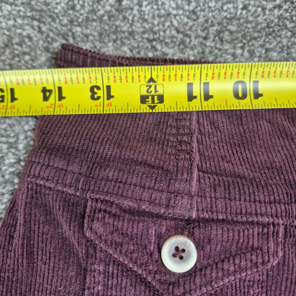Pilcro Anthropologie Pants Womens 27 Burgundy Corduroy Trouser Bootcut Stretch - Picture 7 of 10